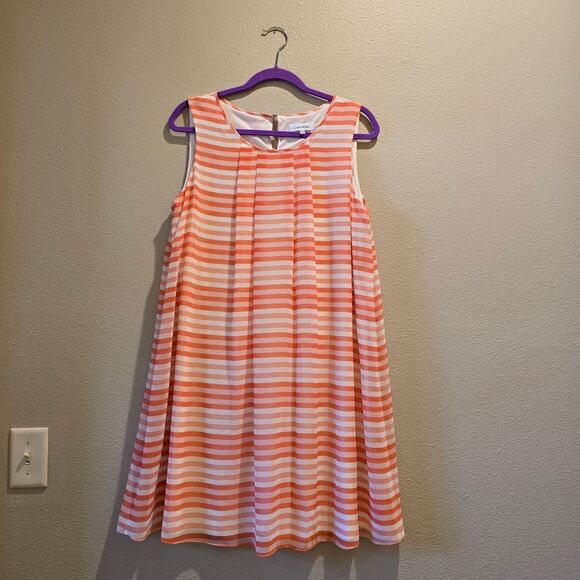 Calvin Klein Dresses & Skirts - Calvin Klein Dress in Pink and White Stripes Sz 12